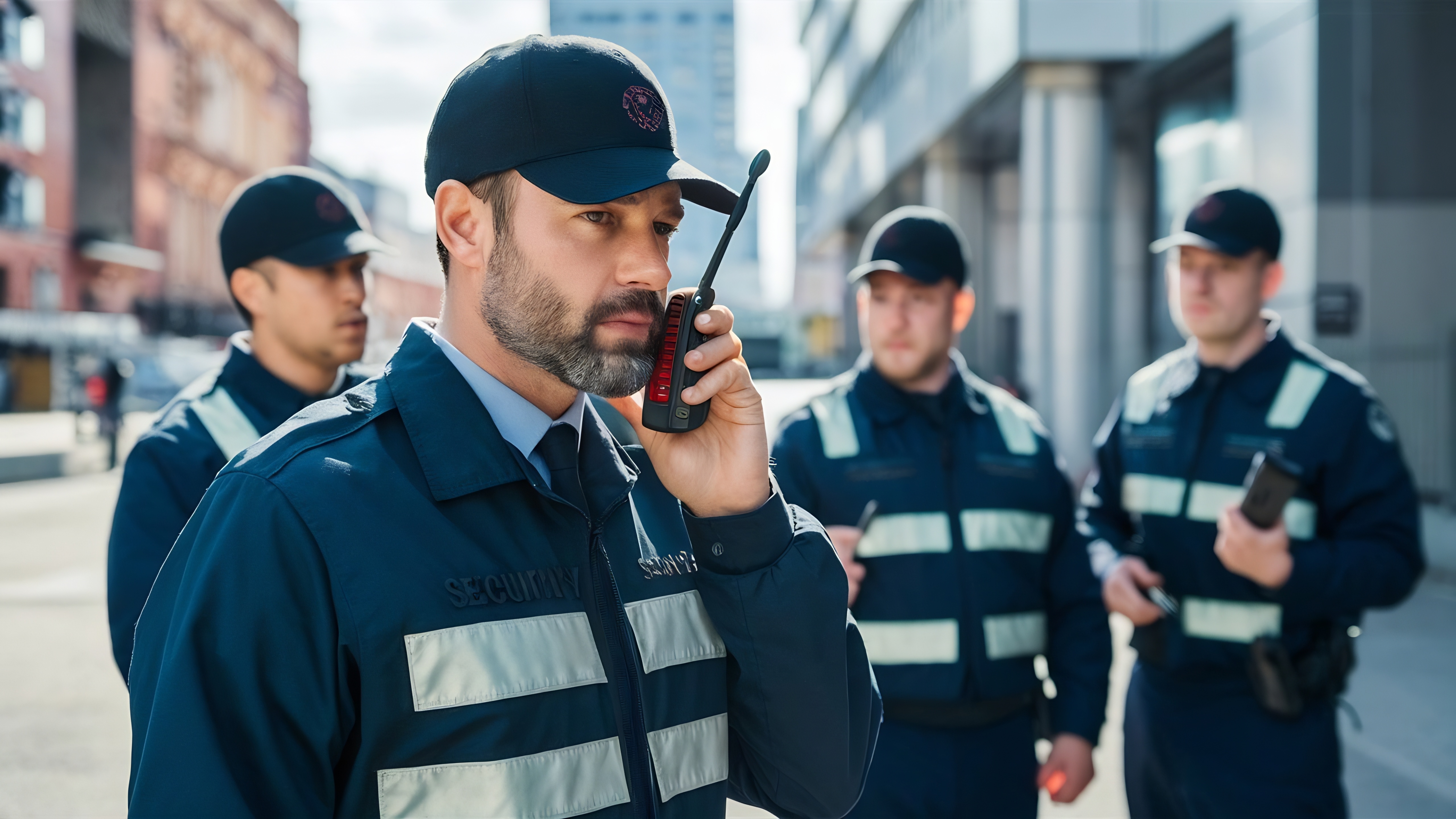 Profesionales de la seguridad pública celebrando su logro académico